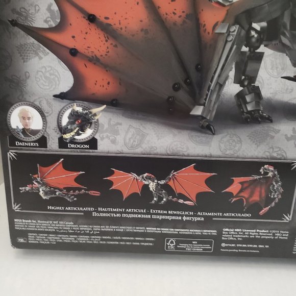 New Mega Construx GAME OF THRONES Daenerys & Drogon HBO Series 735 pcs Building - Picture 12 of 15